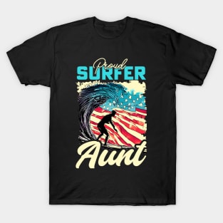 Proud Surfer Aunt T-Shirt